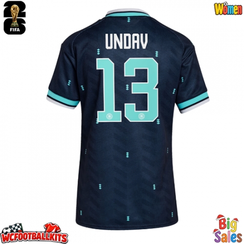 Germany Deniz Undav #13 Replica Away Stadium Shirt for Women World Cup 2026 Short Sleeve